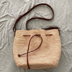 Sezane Farrow Raffia Bag - GUC